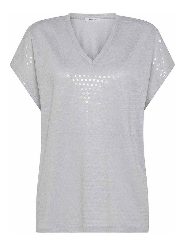 Kangra Cashmere T-Shirt - Gris