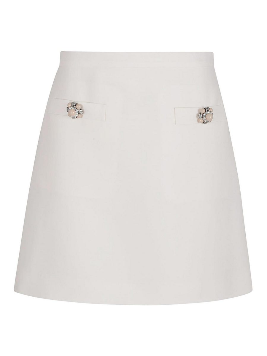 Valentino Garavani Jupe Midi - Crème