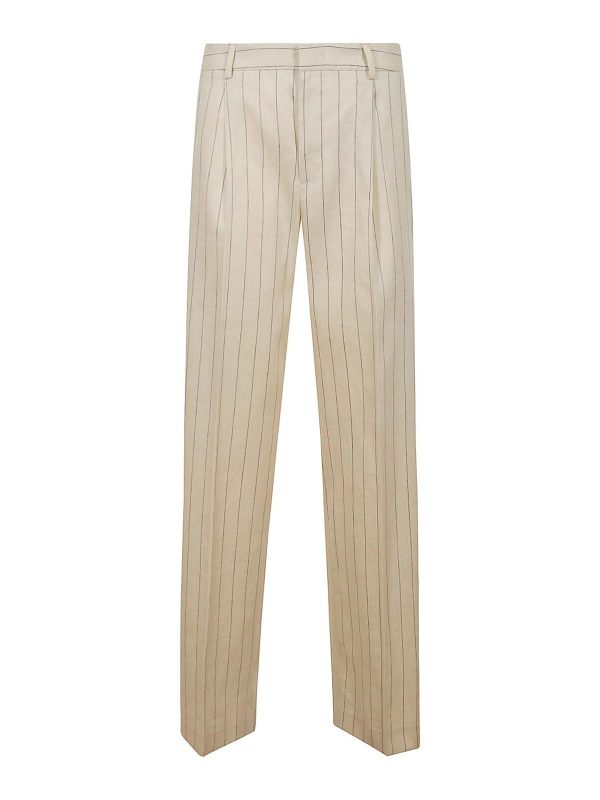 Pt Torino Pantalons Décontractés - Crème