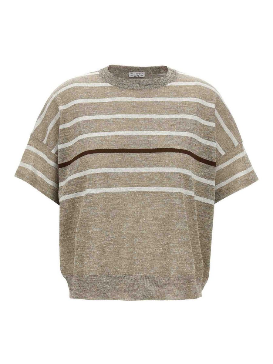 Brunello Cucinelli Pull Col Rond - Multicolore