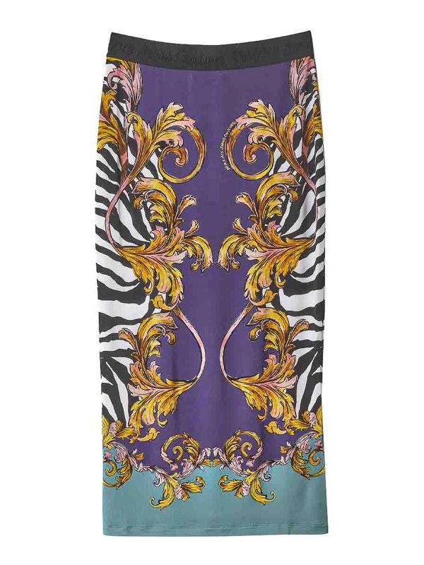 Versace Jeans Jupe Longue - Multicolore