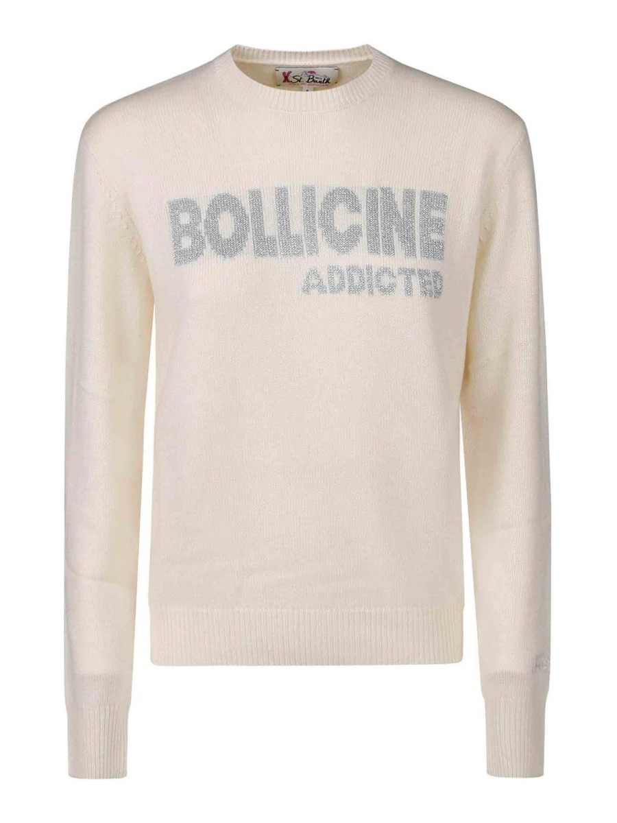 Mc2 Saint Barth Pull Col Rond - Blanc
