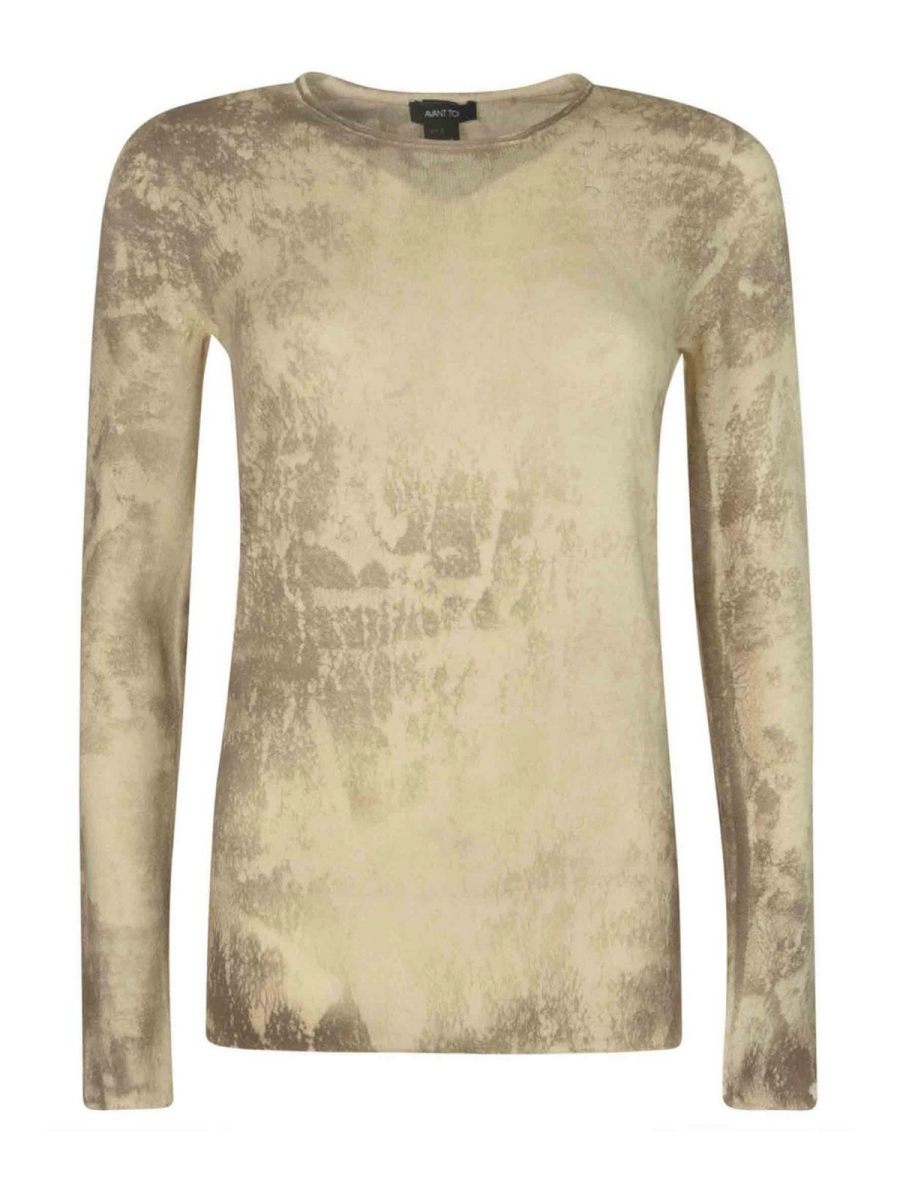 Avant Toi Pull Col Rond - Beige