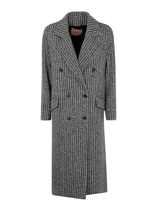 Twinset Manteau Court - Noir