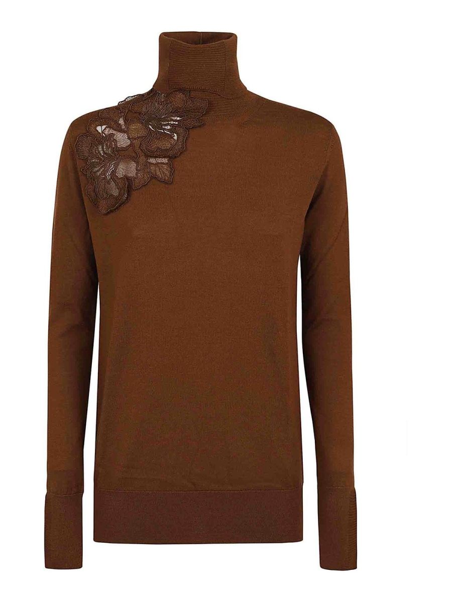 Ermanno Scervino Pull Col Roulé - Noir