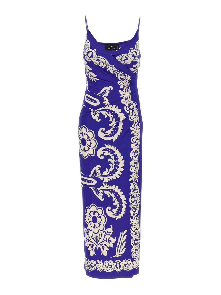 Etro Robe Au Genou - Bleu