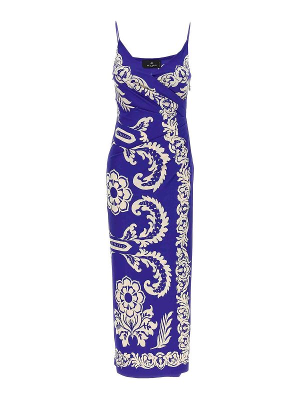 Etro Robe Au Genou - Bleu