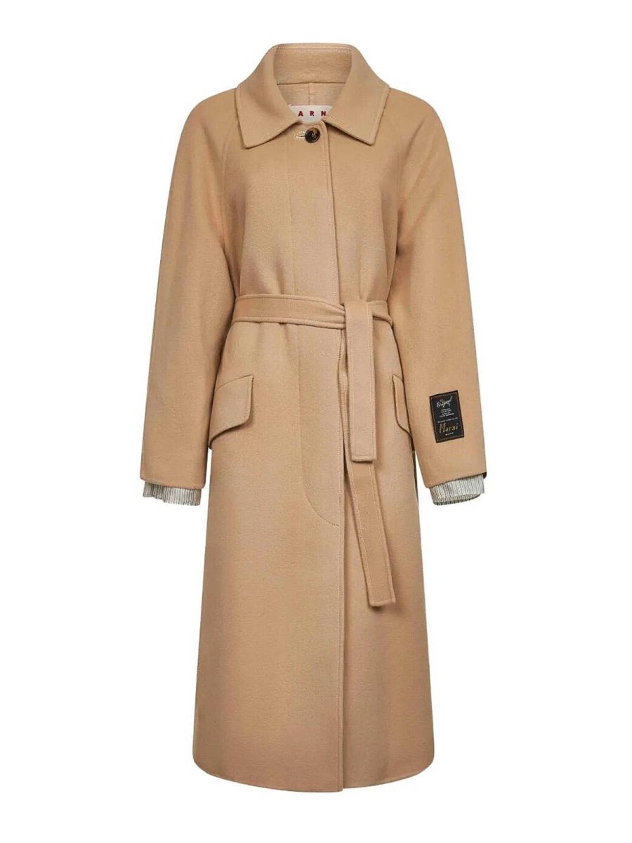 Marni Manteau Court - Beige