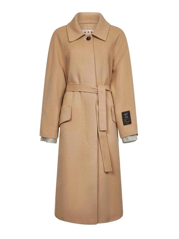 Marni Manteau Court - Beige