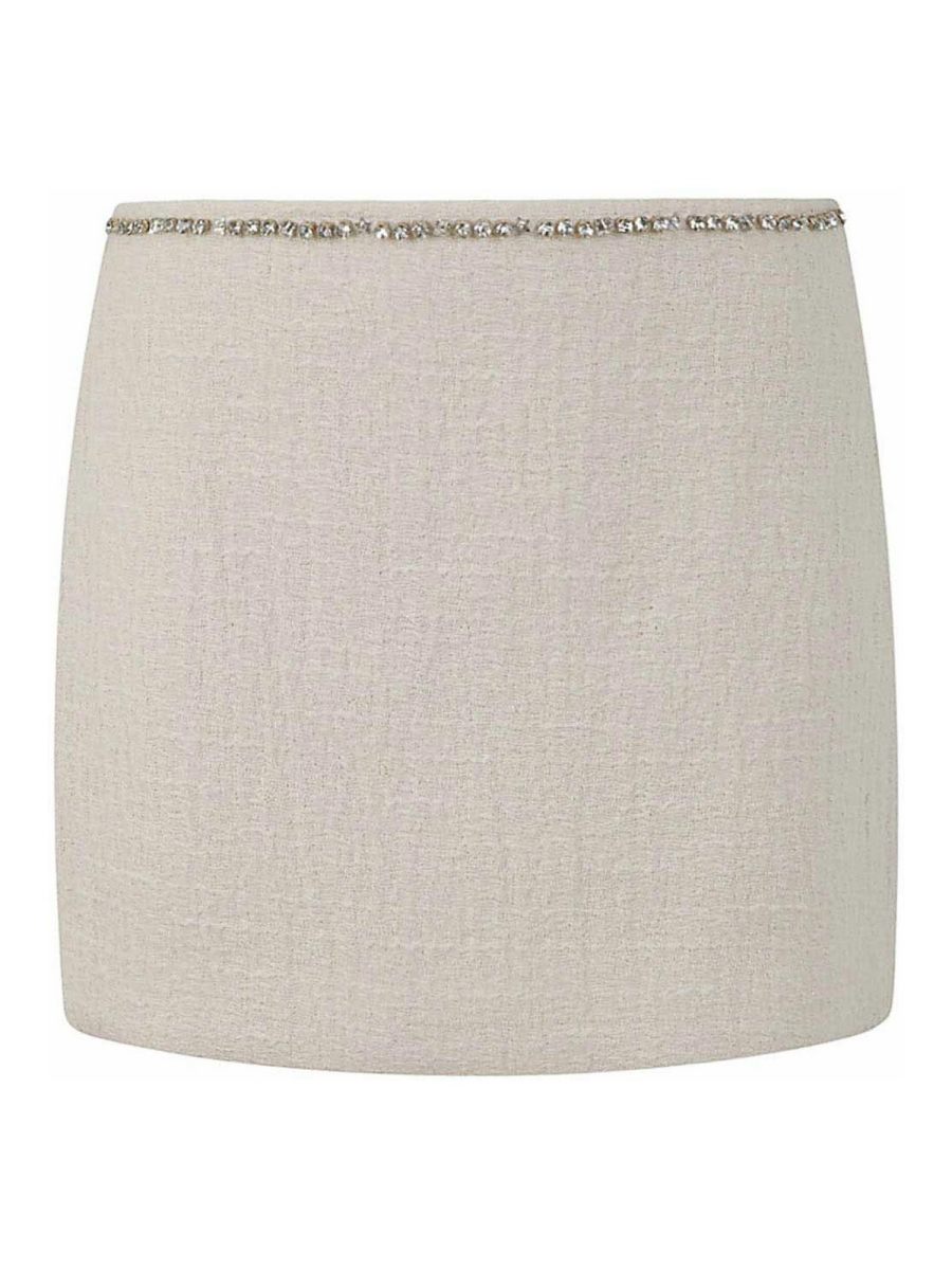 N°21 Jupe Midi - Blanc