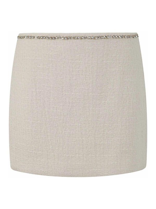 N°21 Jupe Midi - Blanc