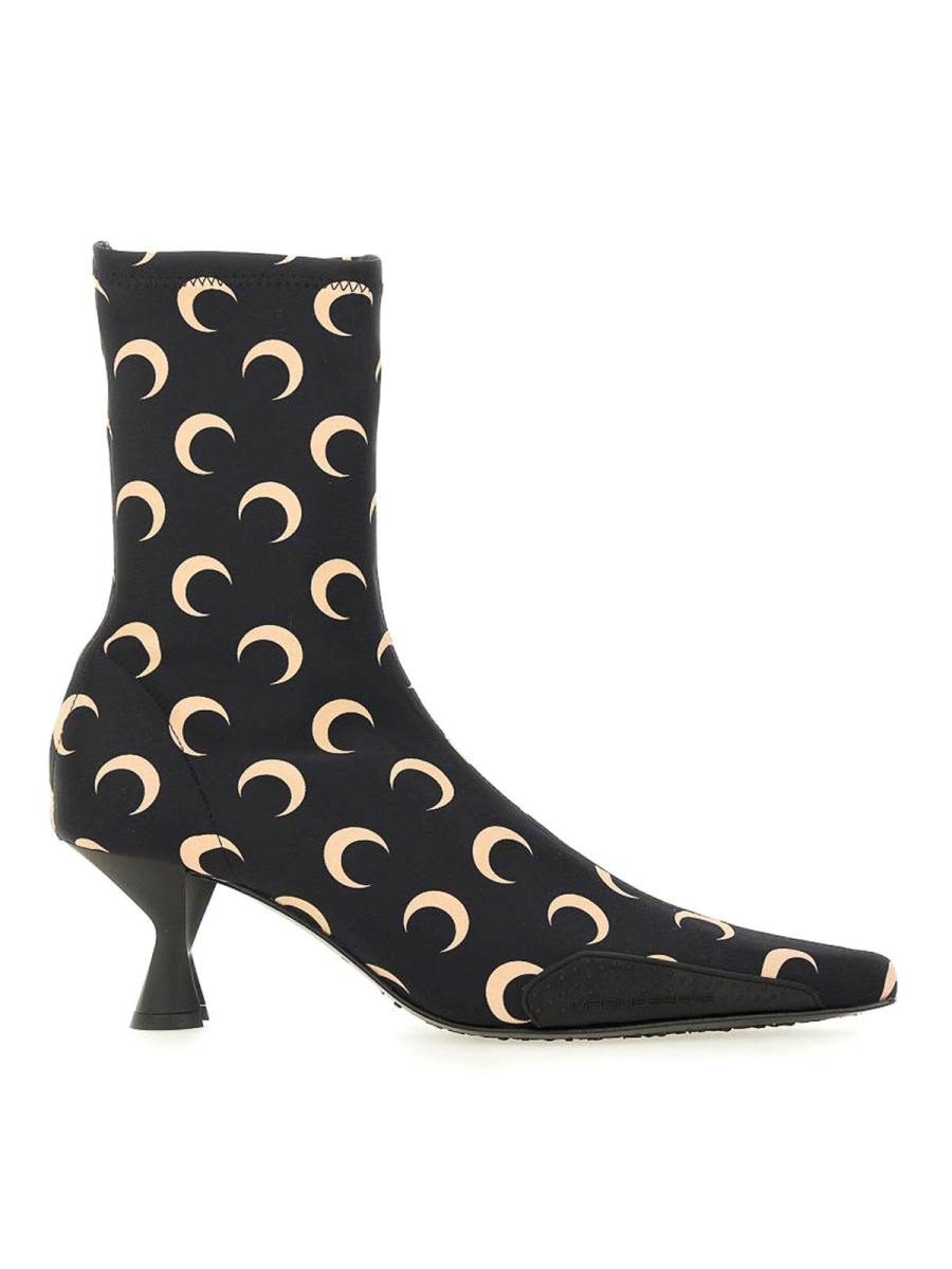 Marine Serre Bottes - Noir