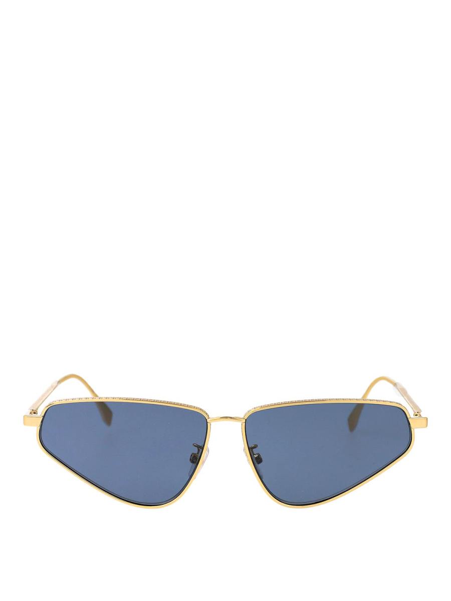 Fendi Lunettes De Soleil - Or