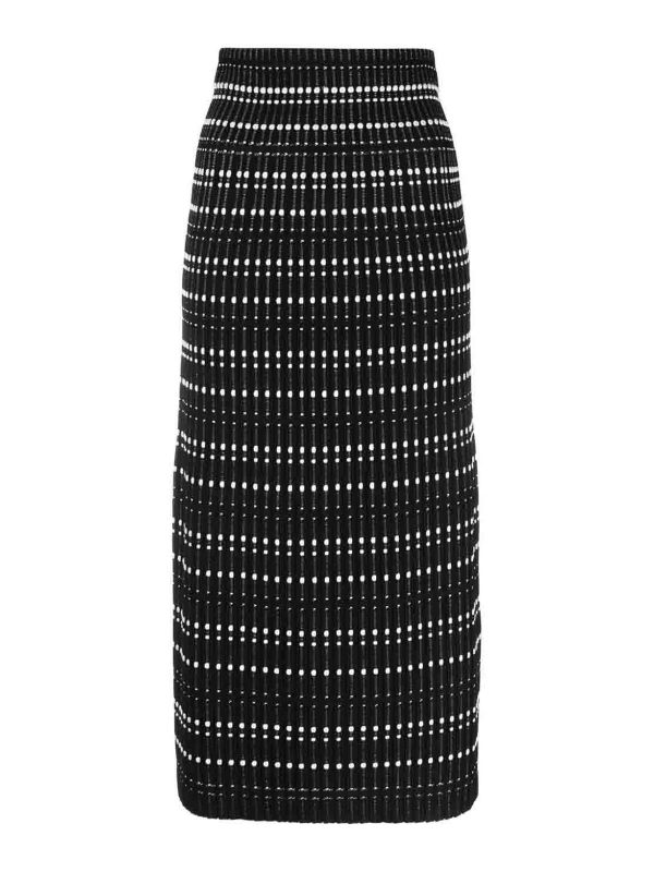 Alexander Mcqueen Jupe Midi - Noir