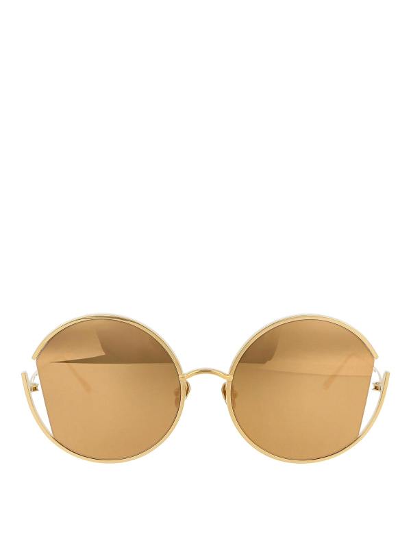 Linda Farrow Lunettes De Soleil - Or