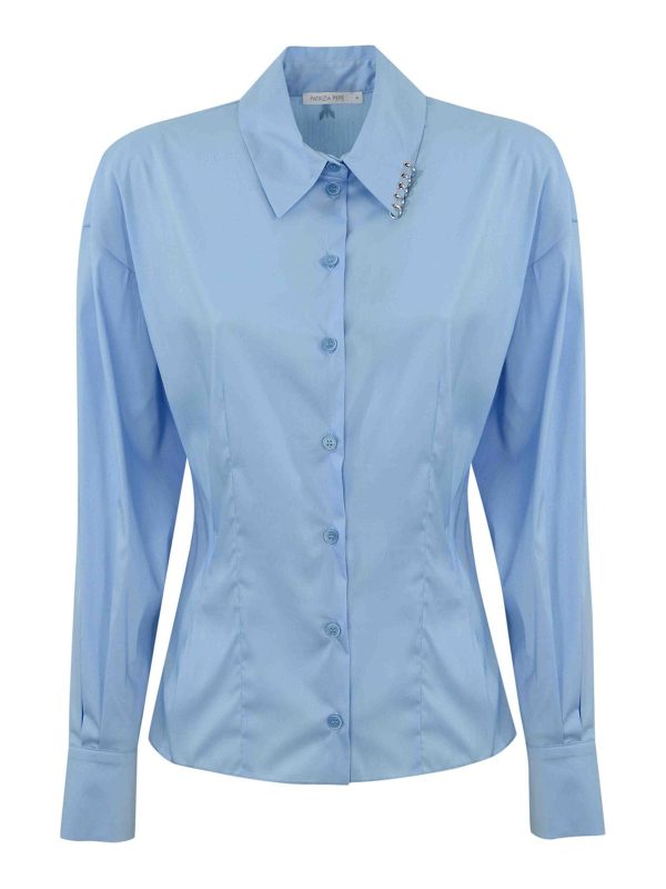 Patrizia Pepe Chemise - Bleu Clair