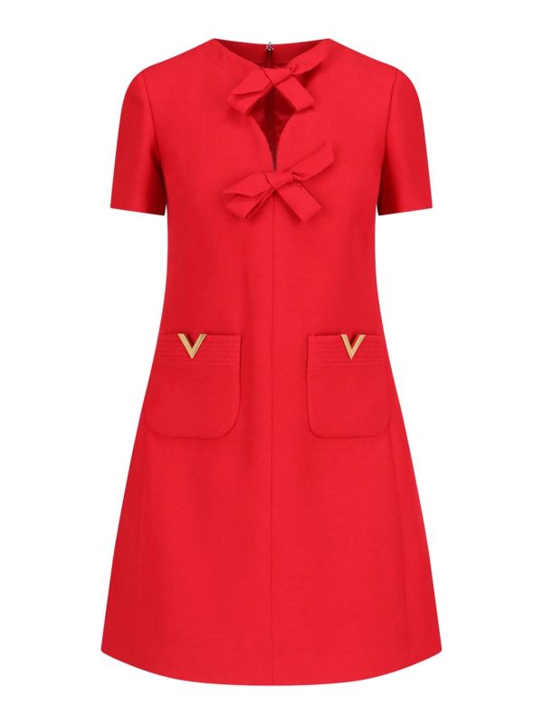 Valentino Robe Courte - Rouge