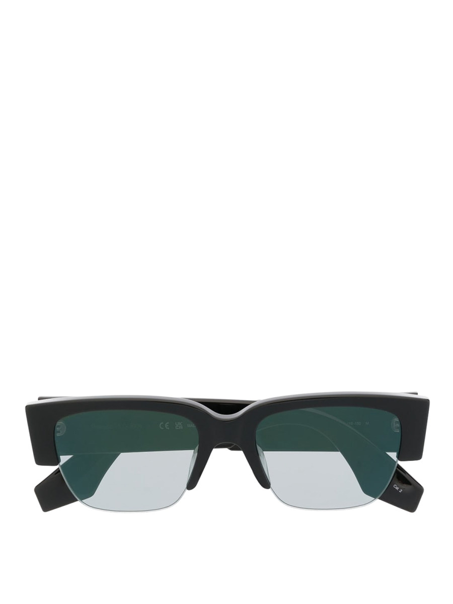 Alexander Mcqueen Lunettes De Soleil - Noir