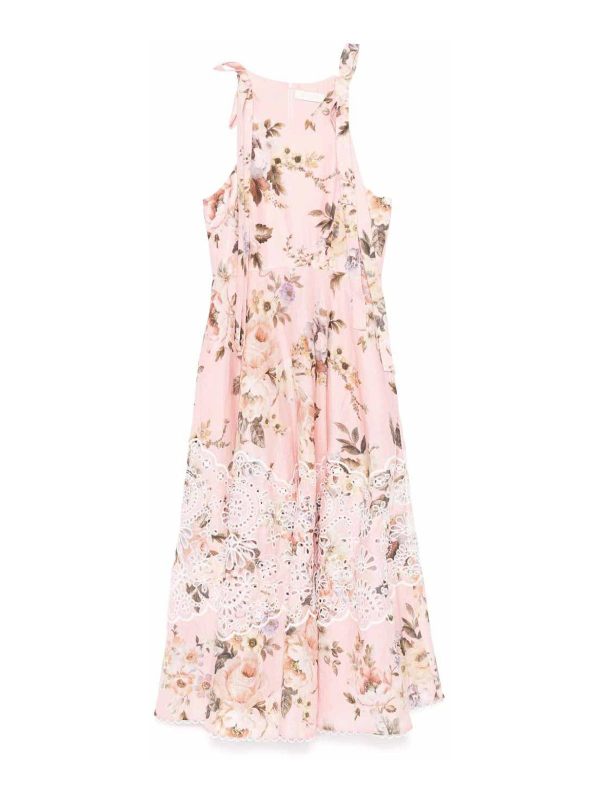 Zimmermann Robe Au Genou - Couleur Chair
