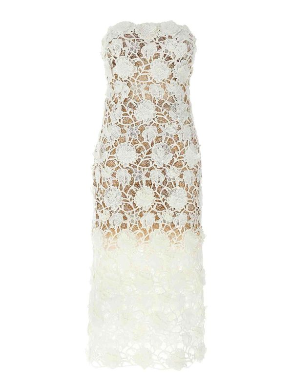 Ermanno Scervino Robe Au Genou - Blanc
