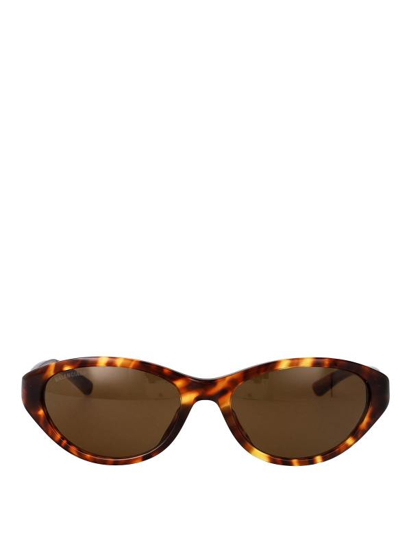 Balenciaga Lunettes De Soleil - Marron