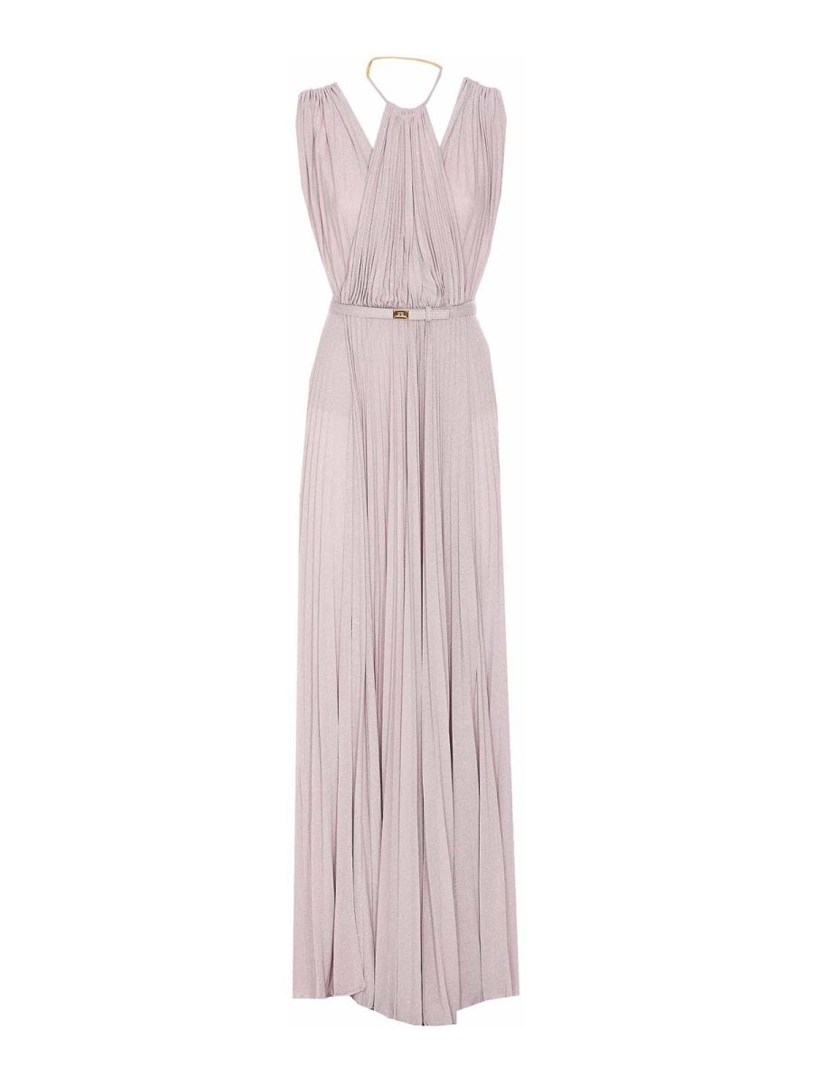 Elisabetta Franchi Robe Au Genou - Violet