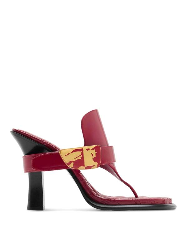 Burberry Sandales - Rouge