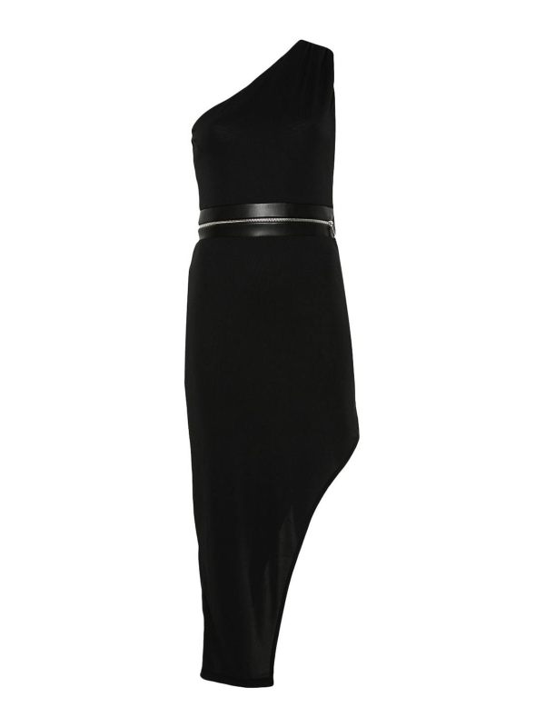 Patrizia Pepe Robe Au Genou - Noir
