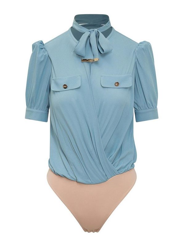 Elisabetta Franchi Top - Bleu