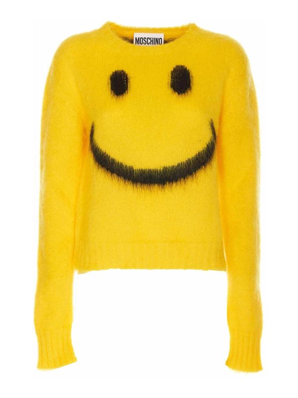 Moschino Pull Col Rond - Jaune