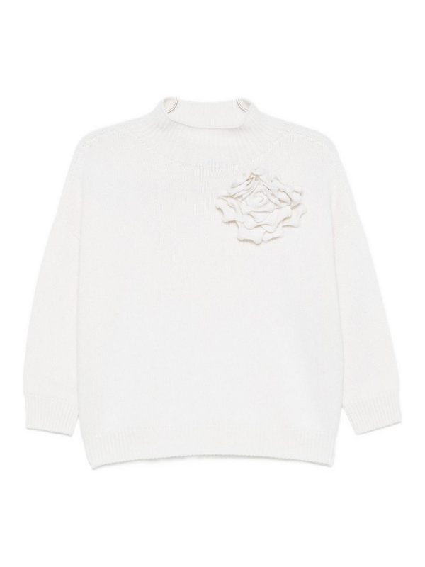 Vanisé Pull Col Rond - Crème