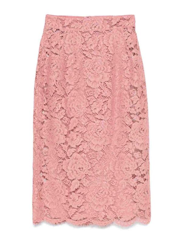 Dolce & Gabbana Jupe Midi - Rose Clair