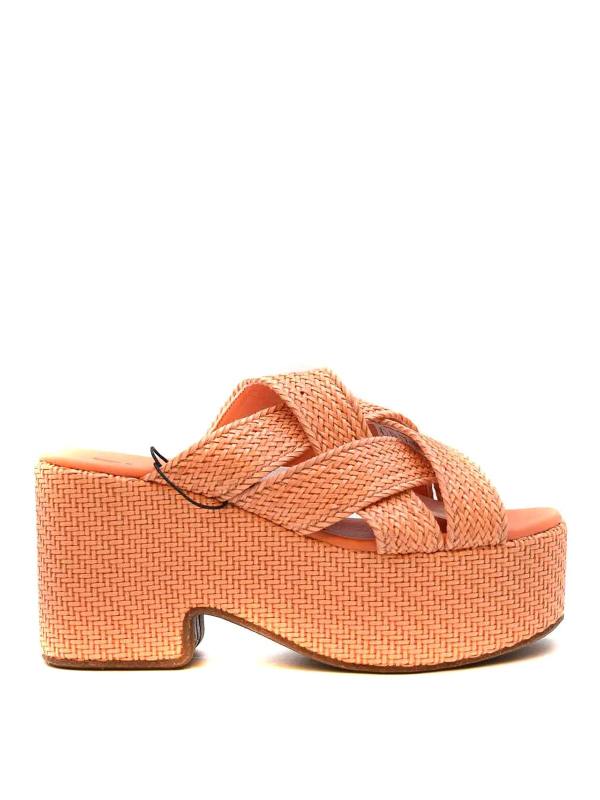 Themoirè Sandales - Orange