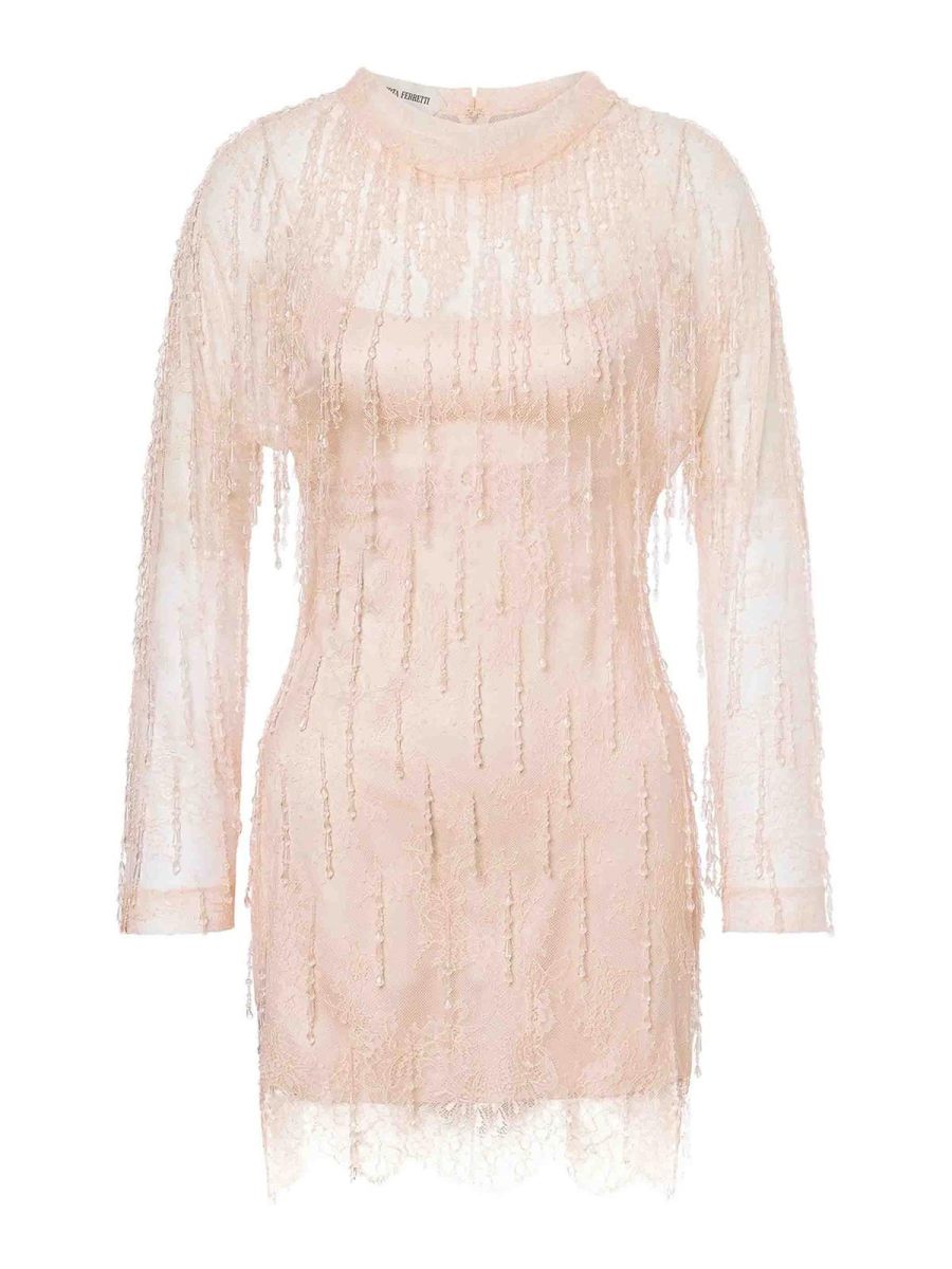 Alberta Ferretti Robe Courte - Rose