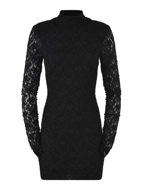 Rotate Birger Christensen Robe Au Genou - Noir