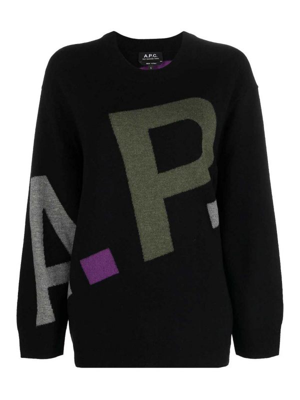 A. P.C. Pull Col Rond - Noir