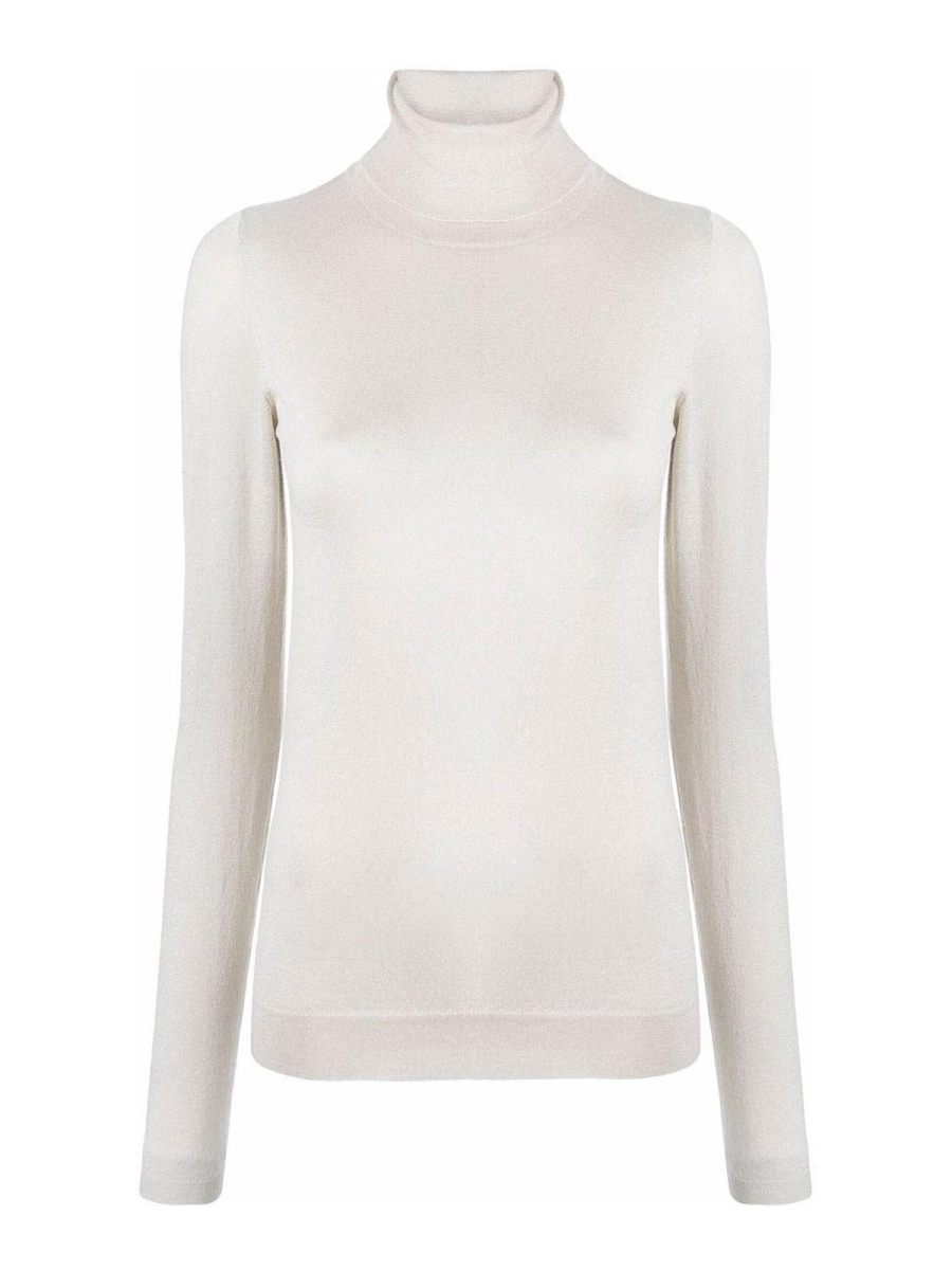 Brunello Cucinelli Pull Col Roulé - Blanc