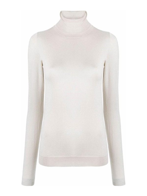 Brunello Cucinelli Pull Col Roulé - Blanc