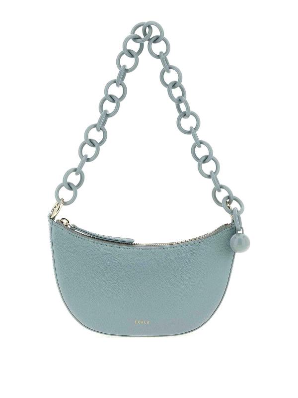 Furla Sac Porté Épaule - Bleu Clair