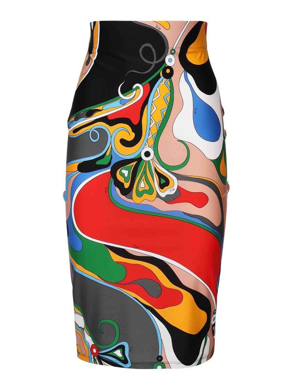 Emilio Pucci Jupe Midi - Multicolore