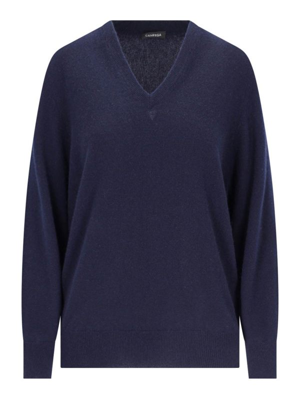 Canessa Pull À Col V - Bleu