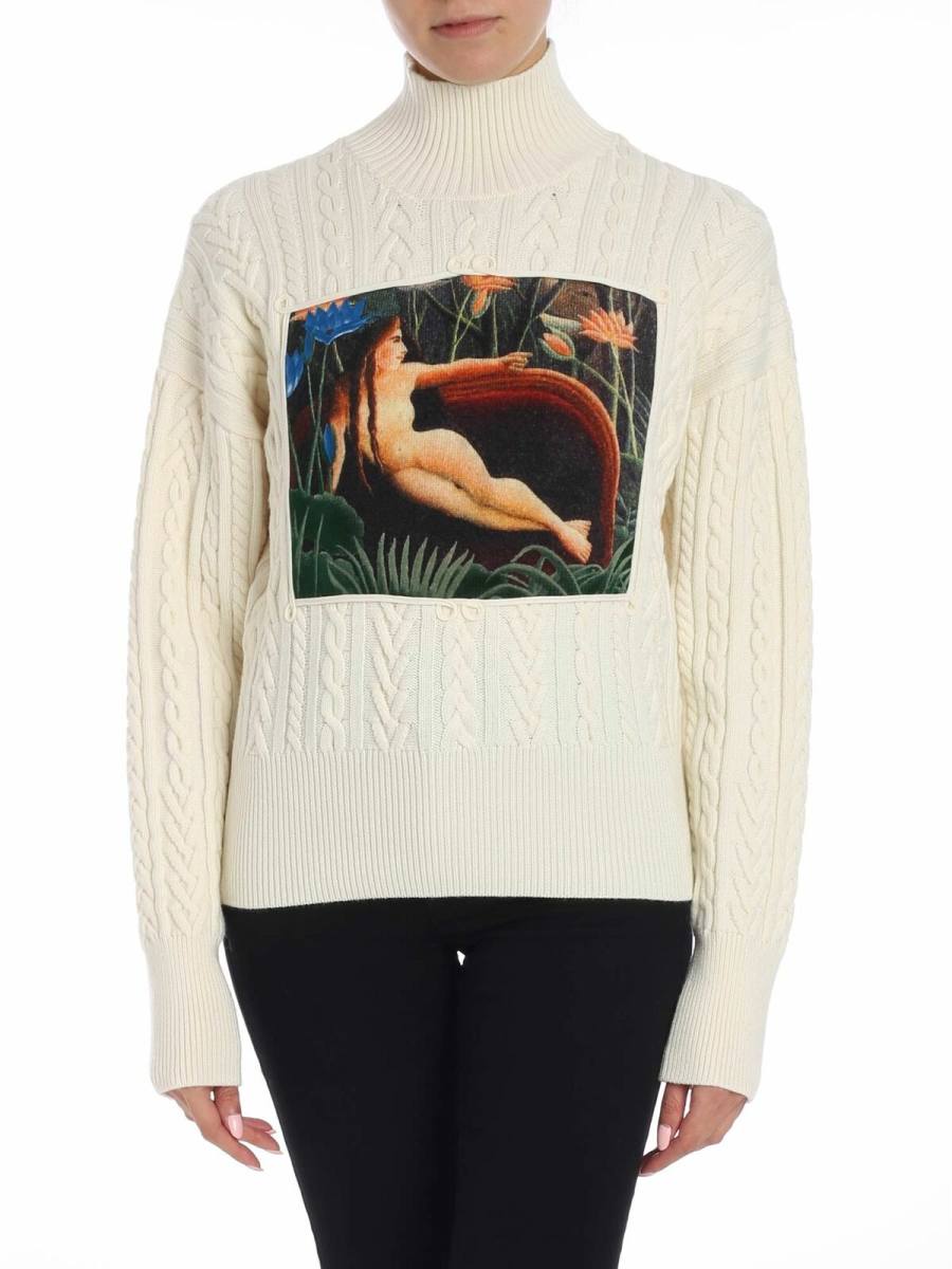 Kenzo Pull Col Roulé - Crème