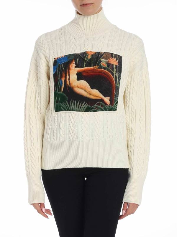Kenzo Pull Col Roulé - Crème