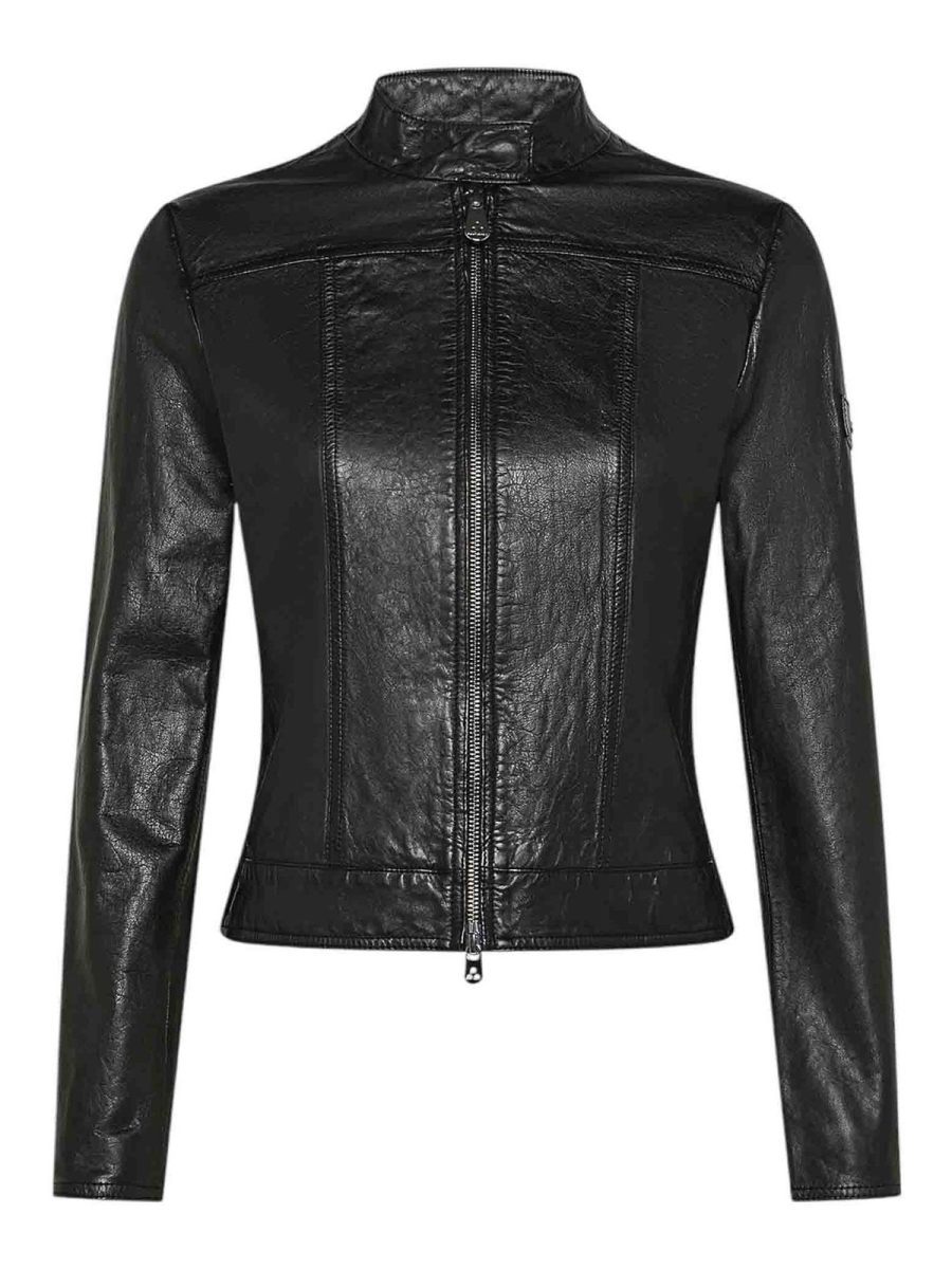 Peuterey Blouson En Cuir - Noir