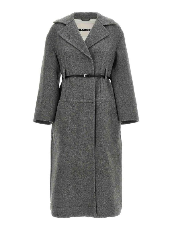 Jil Sander Manteau Court - Gris