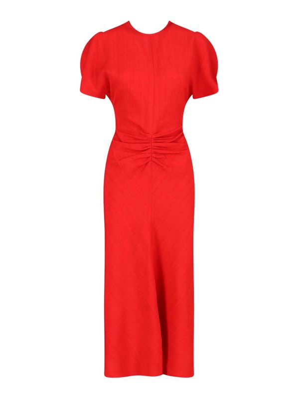 Victoria Beckham Robe Au Genou - Rouge