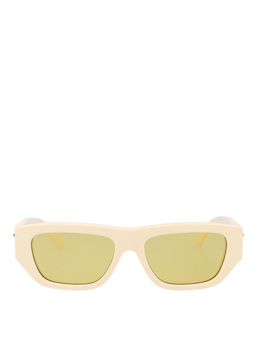 Bottega Veneta Lunettes De Soleil - Blanc