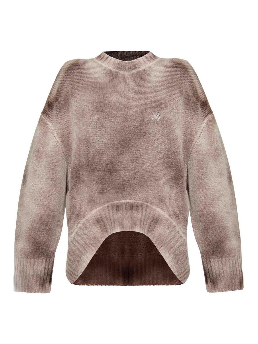 The Attico Pull Col Rond - Gris