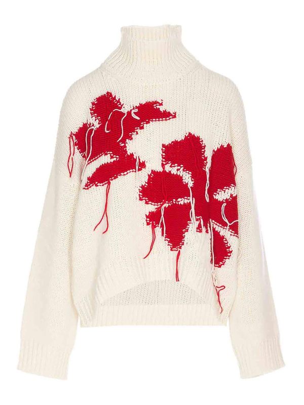 Dondup Pull Col Rond - Blanc