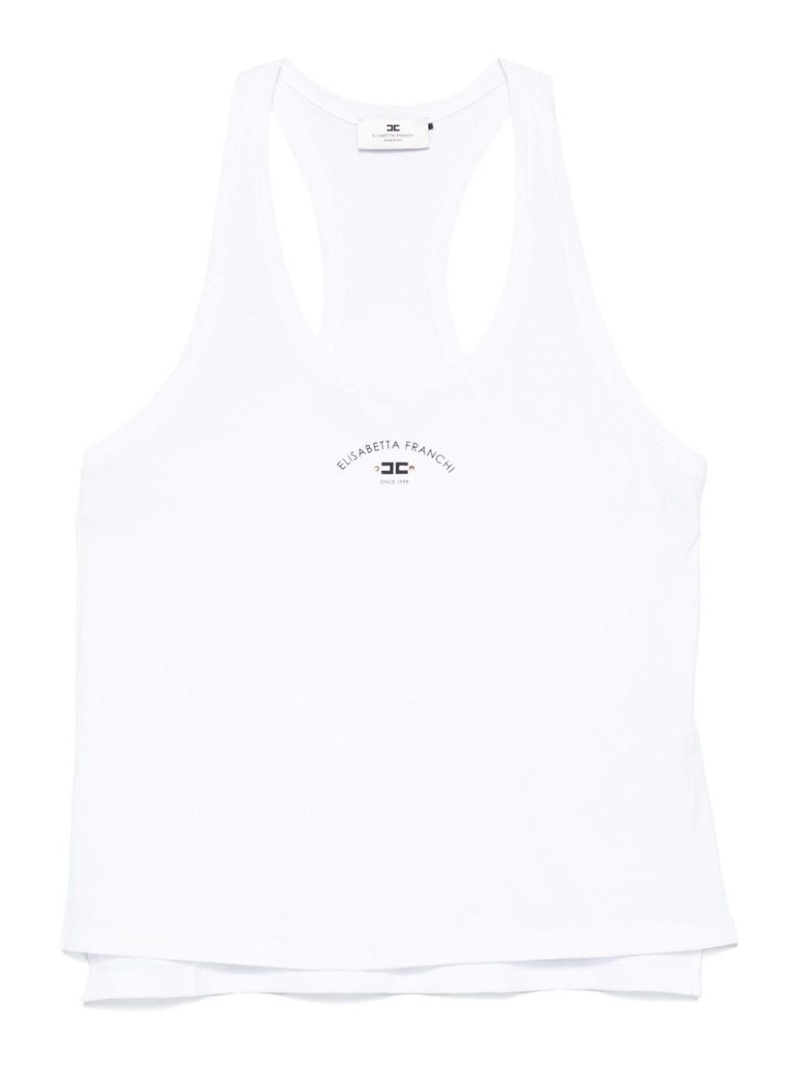 Elisabetta Franchi Top - Blanc